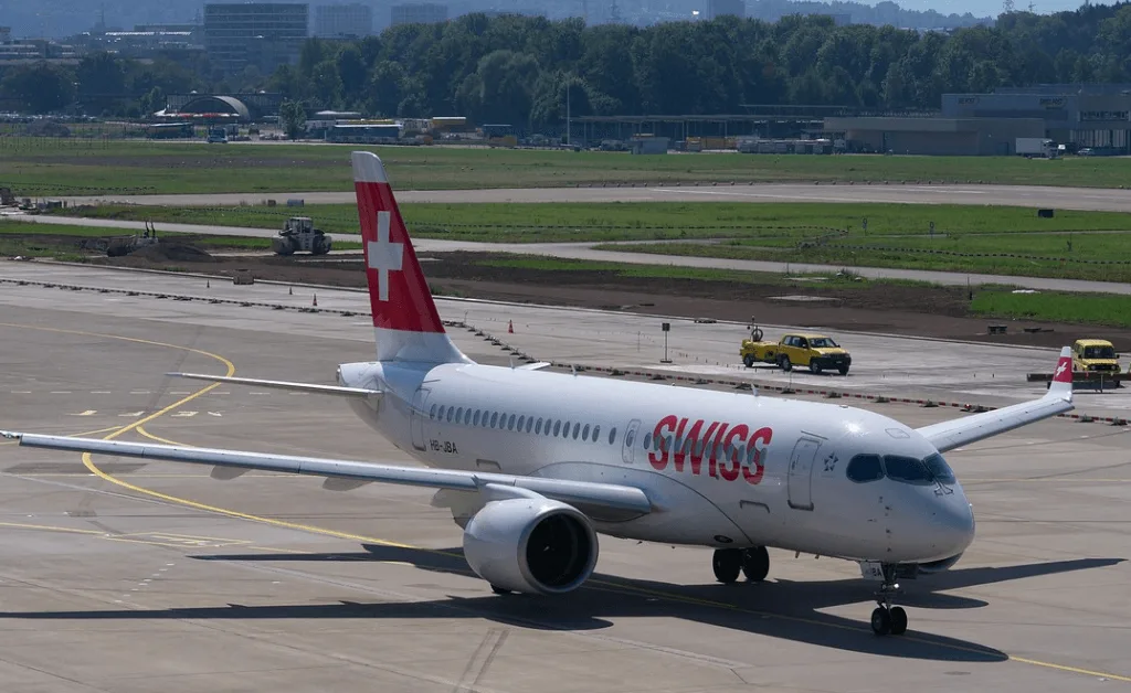 Swiss Airplane At Zürich Airport